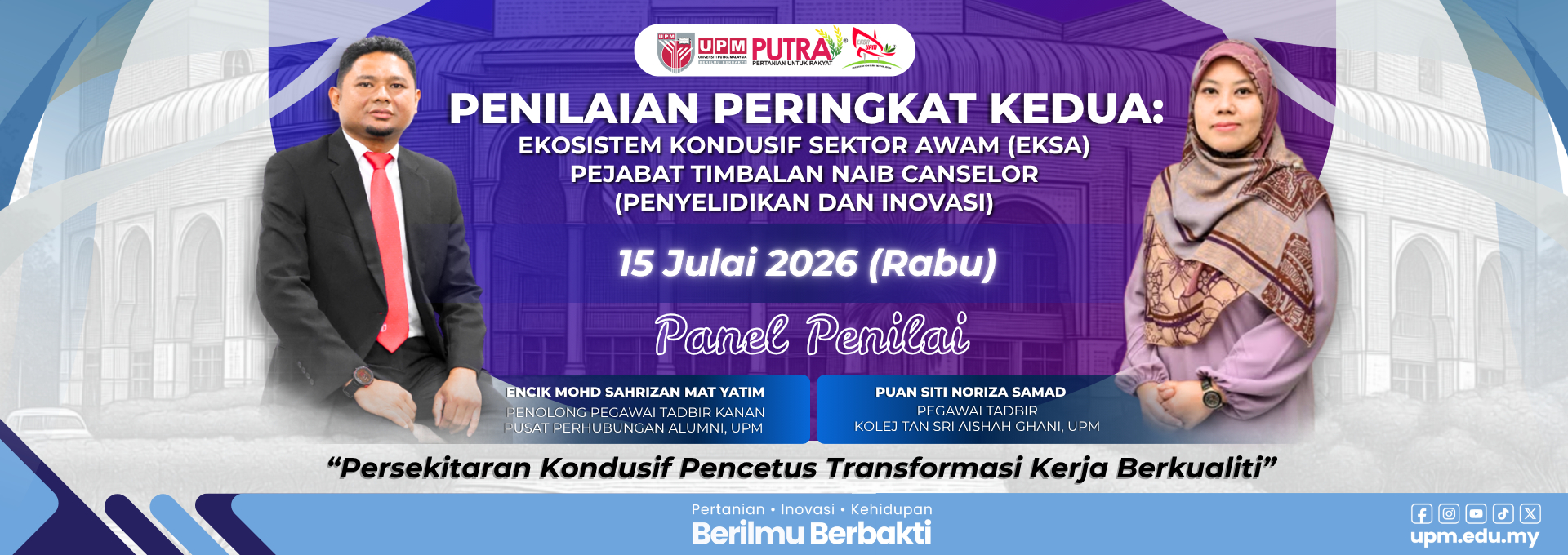 PENILAIAN KEDUA EKSA PERINGKAT UPM BAGI HKIP 2025/2026